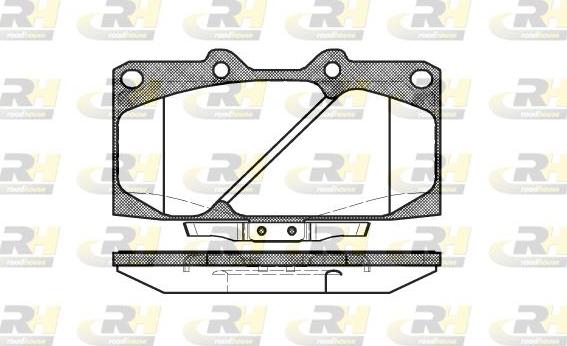 Roadhouse 2599.04 - Brake Pad Set, disc brake autospares.lv