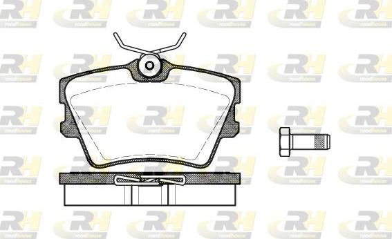 Roadhouse 2591.00 - Brake Pad Set, disc brake autospares.lv