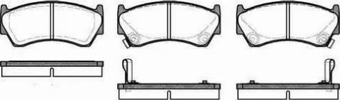 Alpha Brakes HKP-NS-057 - Brake Pad Set, disc brake autospares.lv