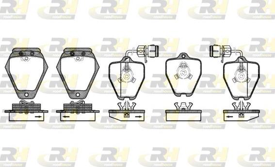 Roadhouse 2508.02 - Brake Pad Set, disc brake autospares.lv