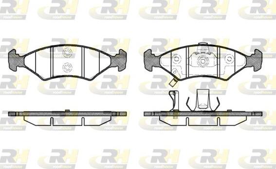 Roadhouse 2502.22 - Brake Pad Set, disc brake autospares.lv