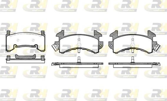 Roadhouse 2515.00 - Brake Pad Set, disc brake autospares.lv