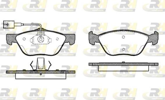 Roadhouse 2589.42 - Brake Pad Set, disc brake autospares.lv