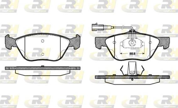 Roadhouse 2589.32 - Brake Pad Set, disc brake autospares.lv