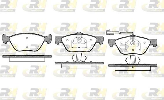 Roadhouse 2589.21 - Brake Pad Set, disc brake autospares.lv