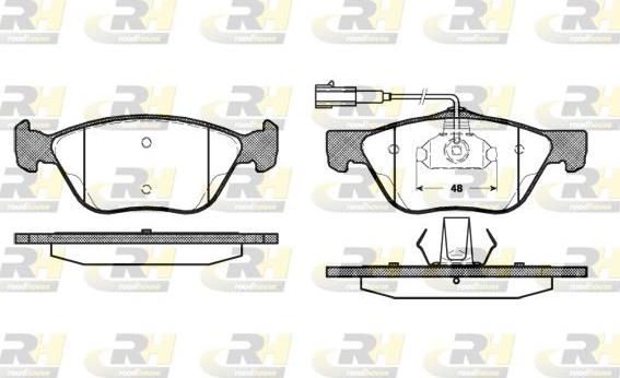 Roadhouse 2589.22 - Brake Pad Set, disc brake autospares.lv