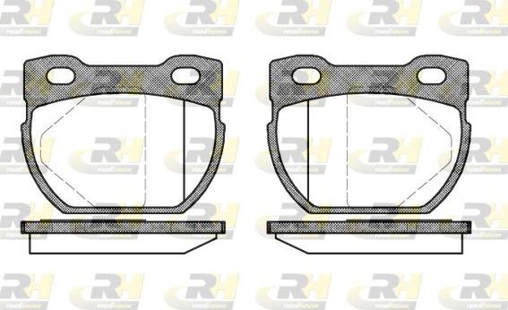 Roadhouse 2584.00 - Brake Pad Set, disc brake autospares.lv