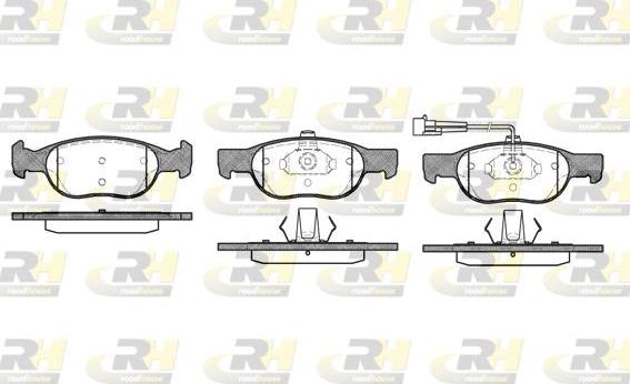 Roadhouse 2588.11 - Brake Pad Set, disc brake autospares.lv