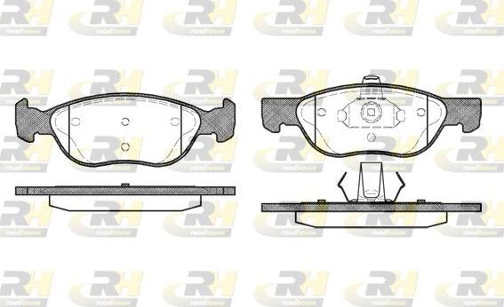 Roadhouse 2587.00 - Brake Pad Set, disc brake autospares.lv