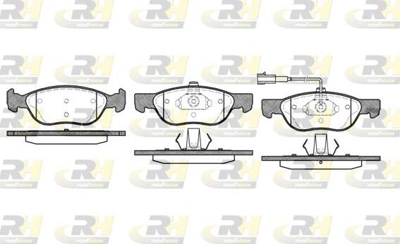 Roadhouse 2587.21 - Brake Pad Set, disc brake autospares.lv