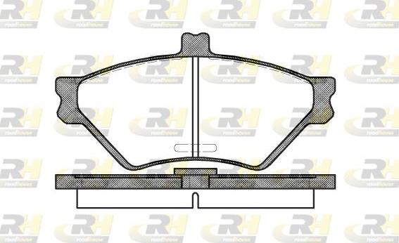 Roadhouse 2574.00 - Brake Pad Set, disc brake autospares.lv