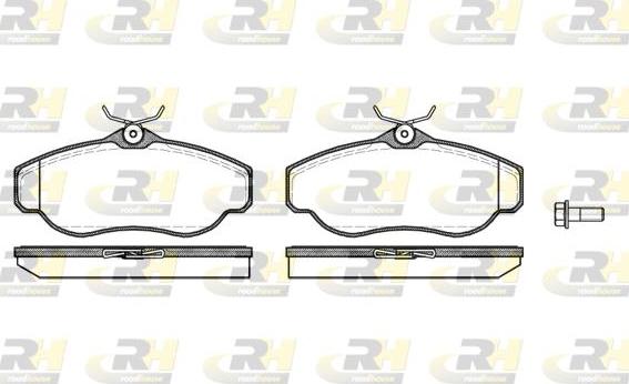 Roadhouse 2576.00 - Brake Pad Set, disc brake autospares.lv