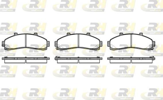 Roadhouse 2571.02 - Brake Pad Set, disc brake autospares.lv