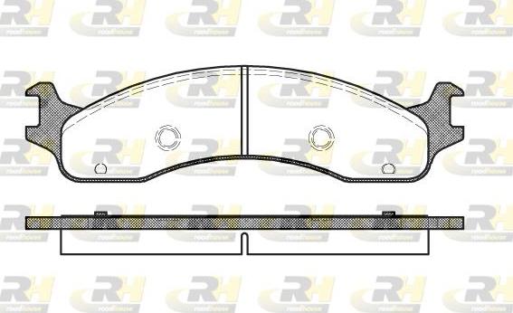 Roadhouse 2573.00 - Brake Pad Set, disc brake autospares.lv