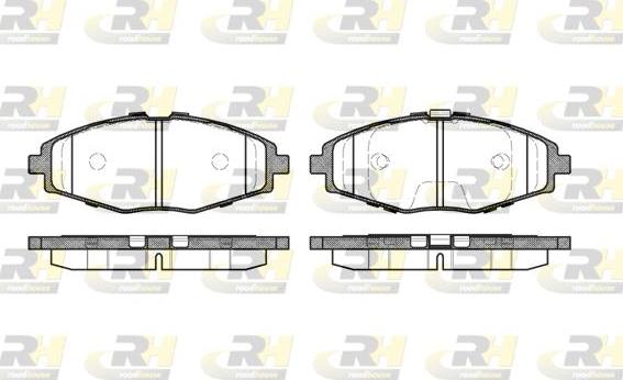 Roadhouse 2696.00 - Brake Pad Set, disc brake autospares.lv