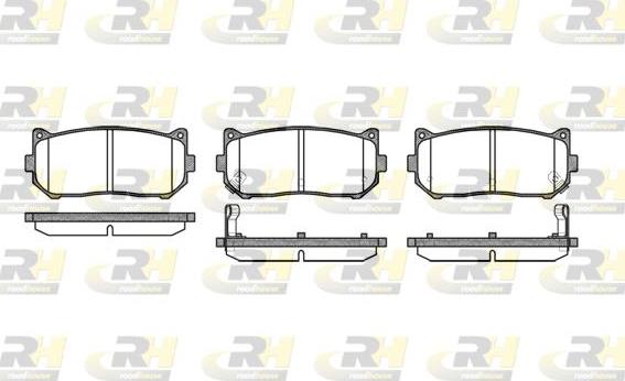 Roadhouse 2649.02 - Brake Pad Set, disc brake autospares.lv