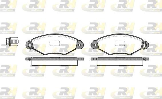 Roadhouse 2643.00 - Brake Pad Set, disc brake autospares.lv