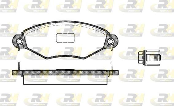 Roadhouse 2643.10 - Brake Pad Set, disc brake autospares.lv