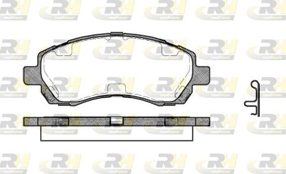 Roadhouse 2647.02 - Brake Pad Set, disc brake autospares.lv