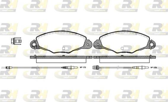 Roadhouse 2659.04 - Brake Pad Set, disc brake autospares.lv