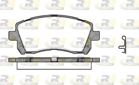 Roadhouse 2655.02 - Brake Pad Set, disc brake autospares.lv