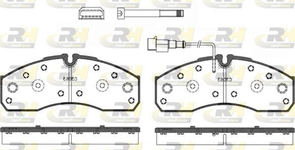 Roadhouse 2651.42 - Brake Pad Set, disc brake autospares.lv