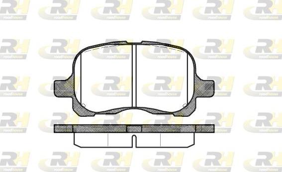 Roadhouse 2652.00 - Brake Pad Set, disc brake autospares.lv