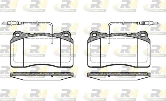 Roadhouse 2666.14 - Brake Pad Set, disc brake autospares.lv