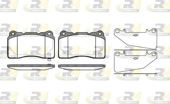 Roadhouse 2666.32 - Brake Pad Set, disc brake autospares.lv