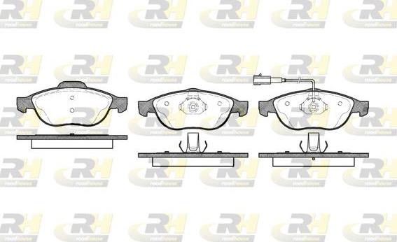 Roadhouse 2660.11 - Brake Pad Set, disc brake autospares.lv