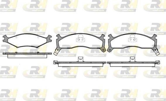 Roadhouse 2600.02 - Brake Pad Set, disc brake autospares.lv