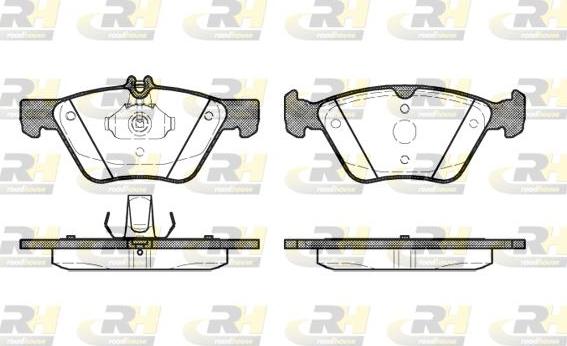 Roadhouse 2601.20 - Brake Pad Set, disc brake autospares.lv