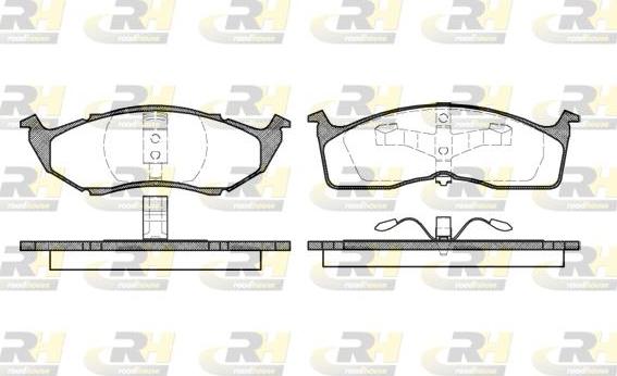 Roadhouse 2610.00 - Brake Pad Set, disc brake autospares.lv