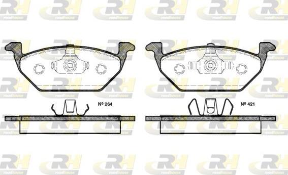 Roadhouse 2633.20 - Brake Pad Set, disc brake autospares.lv