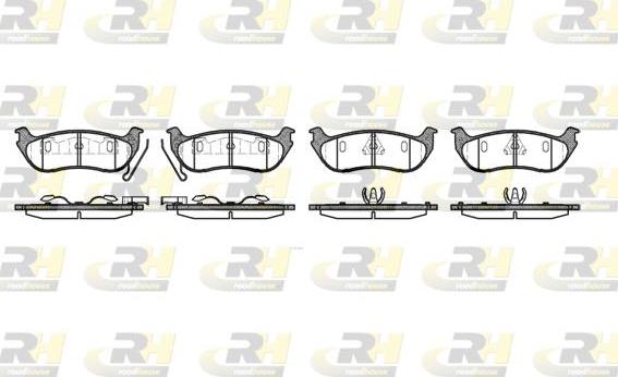 Roadhouse 2628.12 - Brake Pad Set, disc brake autospares.lv