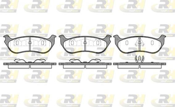 Roadhouse 2628.75 - Brake Pad Set, disc brake autospares.lv