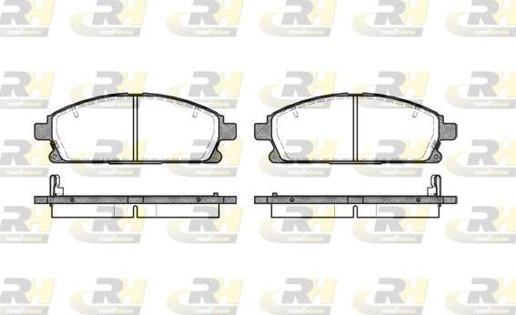 Roadhouse 2674.12 - Brake Pad Set, disc brake autospares.lv