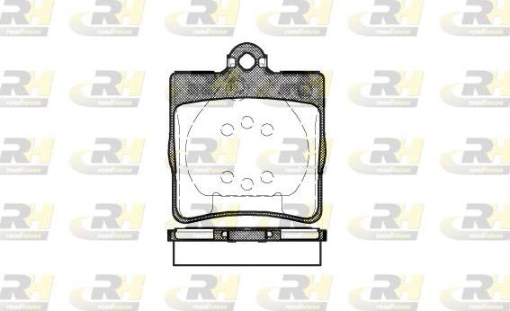 Roadhouse 2678.00 - Brake Pad Set, disc brake autospares.lv