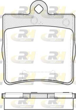 Roadhouse 2678.10 - Brake Pad Set, disc brake autospares.lv