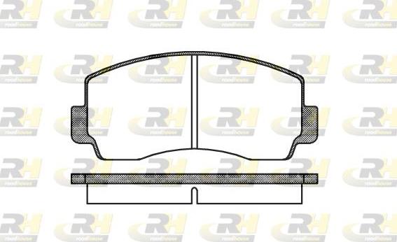 Roadhouse 2094.00 - Brake Pad Set, disc brake autospares.lv