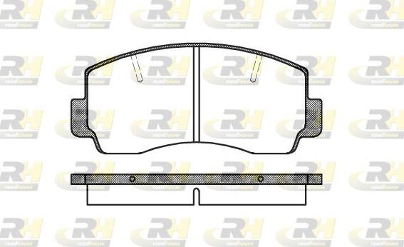 Roadhouse 2094.20 - Brake Pad Set, disc brake autospares.lv