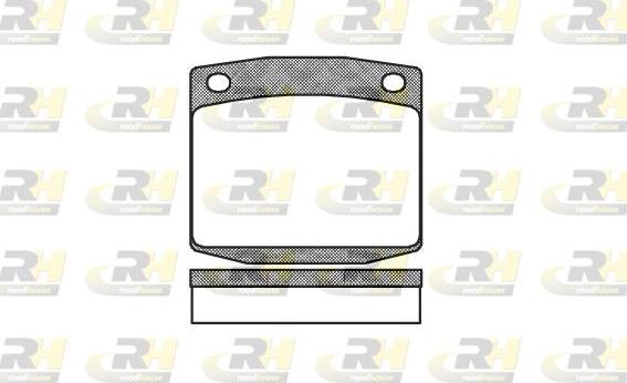 Roadhouse 2095.00 - Brake Pad Set, disc brake autospares.lv