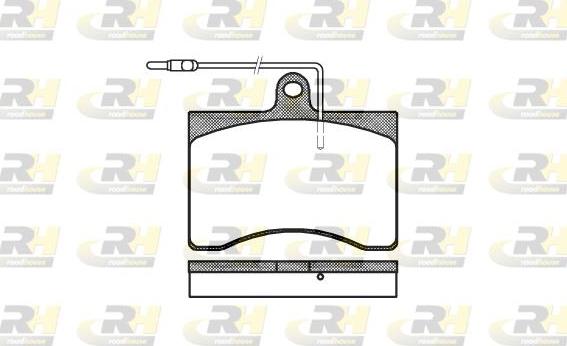 Roadhouse 2090.04 - Brake Pad Set, disc brake autospares.lv