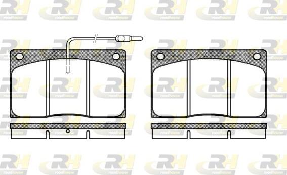 Roadhouse 2044.02 - Brake Pad Set, disc brake autospares.lv