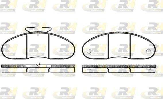 Roadhouse 2048.00 - Brake Pad Set, disc brake autospares.lv