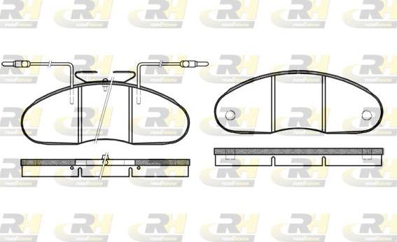 Roadhouse 2048.02 - Brake Pad Set, disc brake autospares.lv