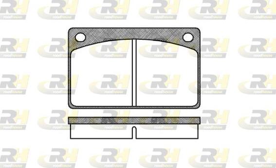 Roadhouse 2042.00 - Brake Pad Set, disc brake autospares.lv