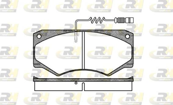 Roadhouse 2047.14 - Brake Pad Set, disc brake autospares.lv