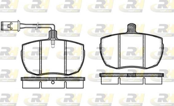 Roadhouse 2056.11 - Brake Pad Set, disc brake autospares.lv