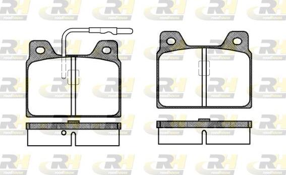 Roadhouse 2068.02 - Brake Pad Set, disc brake autospares.lv